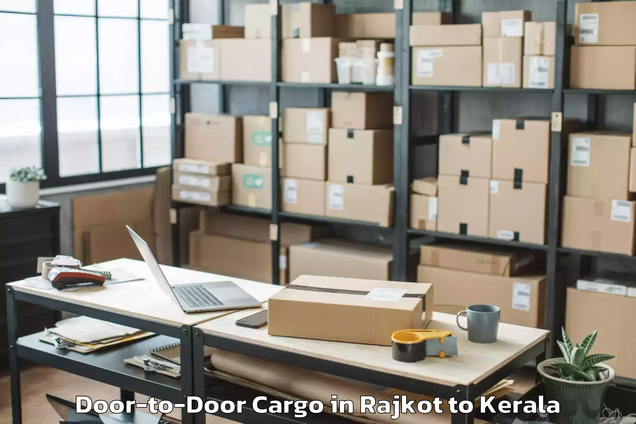 Affordable Rajkot to Thenhipalam Door To Door Cargo